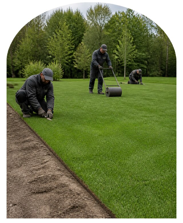 Профессиональное устройство партерного газона в Старом Осколе
